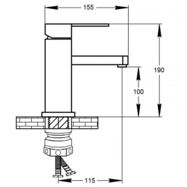 Смеситель PLAMIX Kub-001 3450