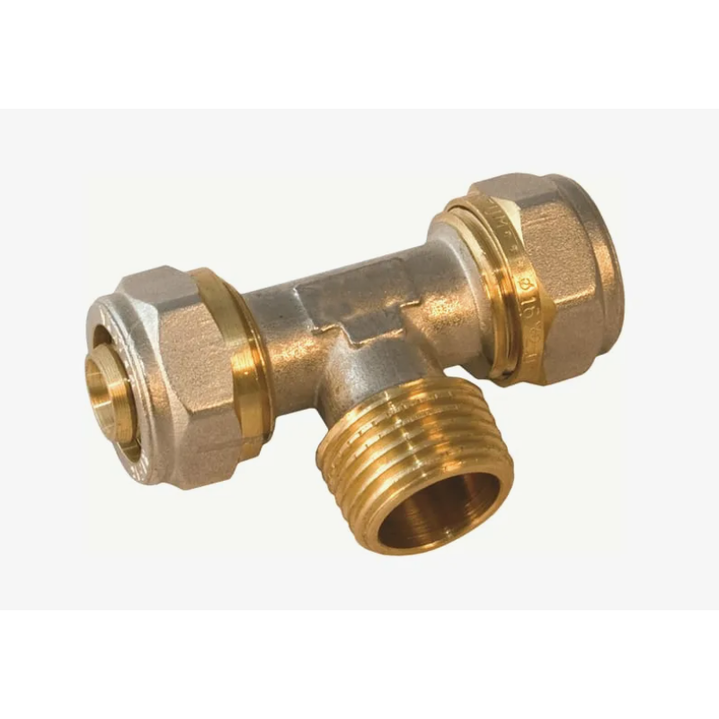 Тройник МП 20x1/2"x20 НР NTM